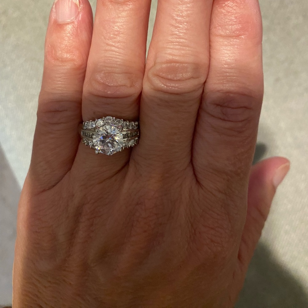 Fake ***Diamond like wedding ring very pretty